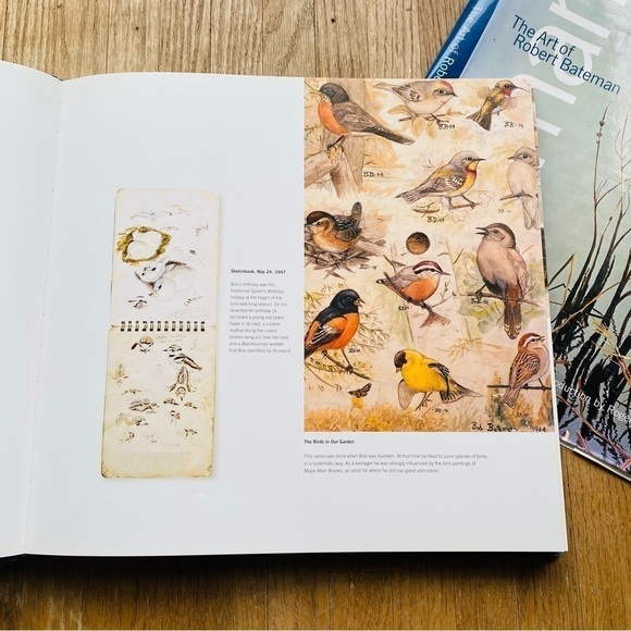 𝅺ROBERT Bateman book “the art of Robert Bateman” animals pictures navy blue - Picture 6 of 14